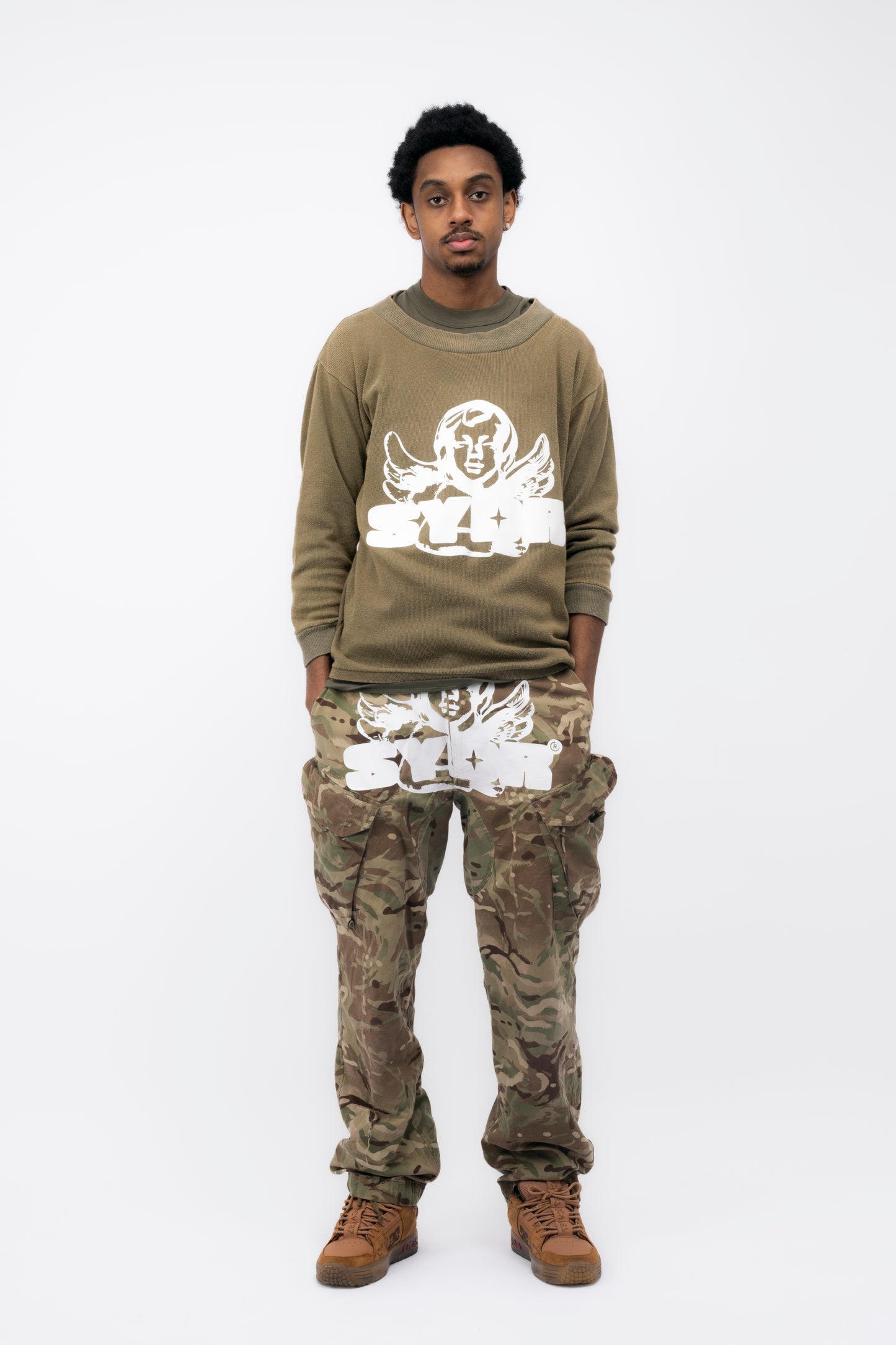 1of 1 - Cherub Khaki long sleeve