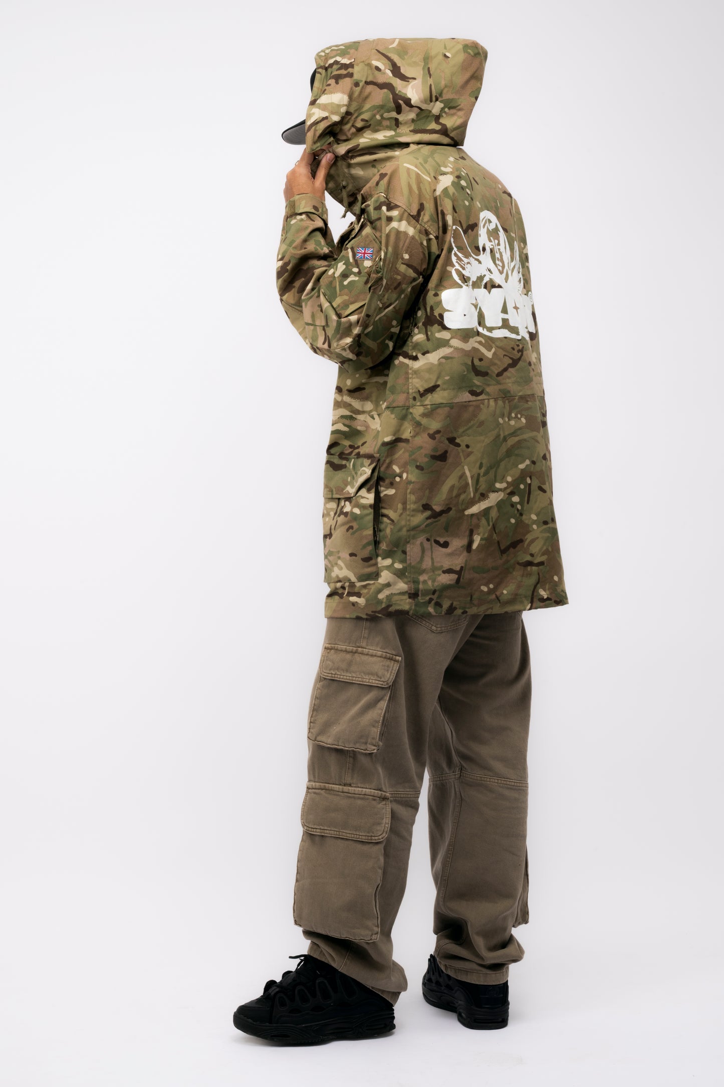 1of 1 Cherub Hooded Trench Coat