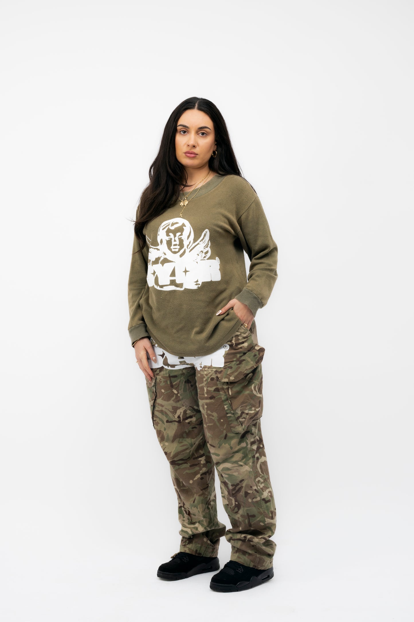 1of 1 - Cherub Khaki long sleeve