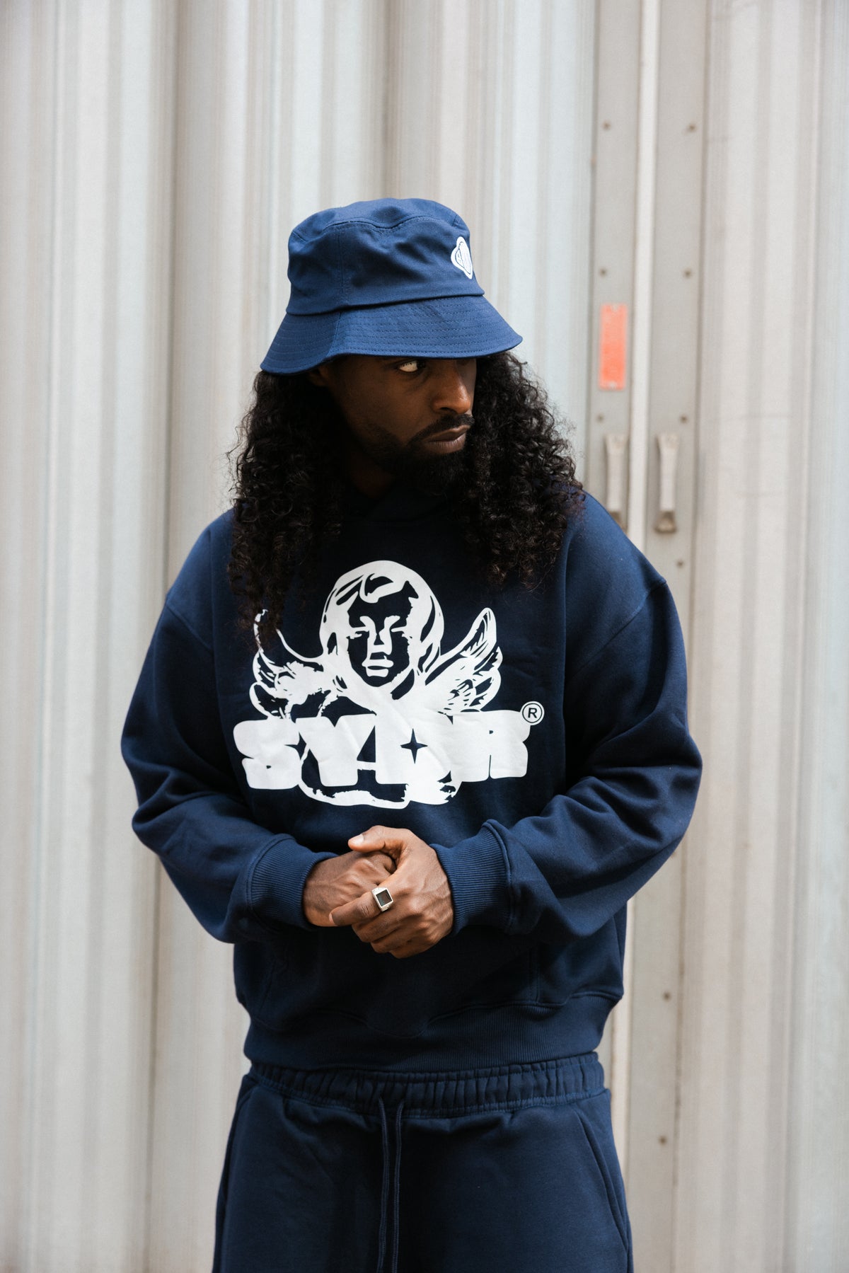 Cherub Pullover Hoodie (Navy)