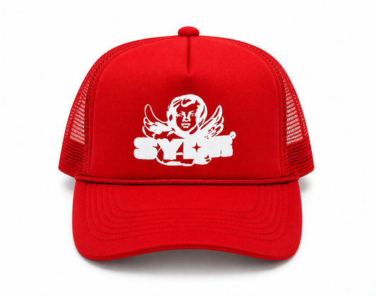 Cherub Trucker Hat (Red)
