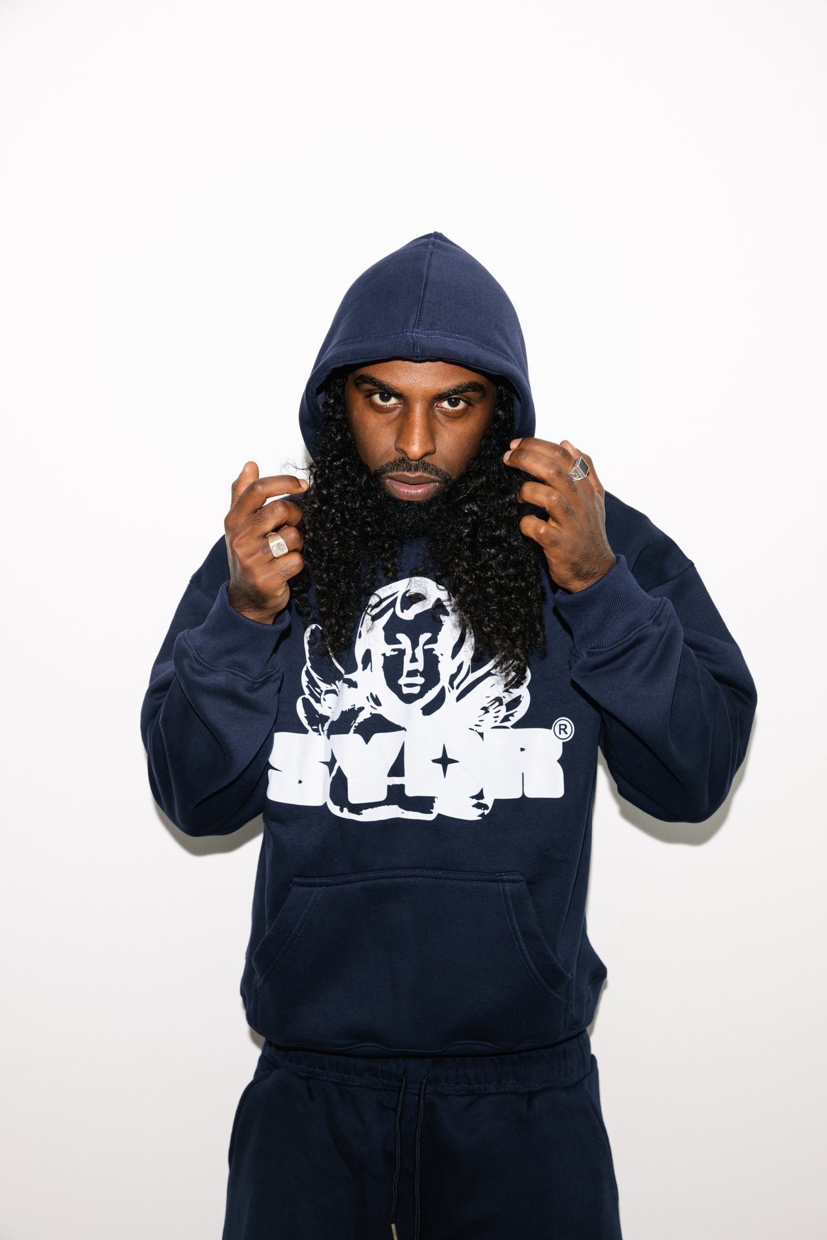 Cherub Pullover Hoodie (Navy)